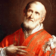 An painting of St Philip Neri